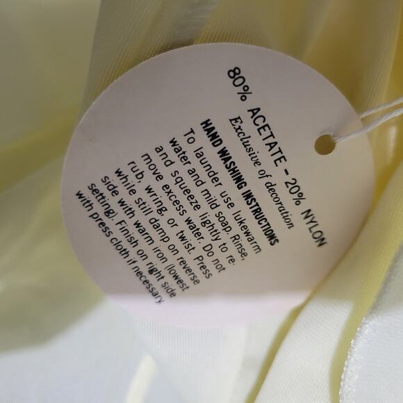 Vintage Katz Pajamas Yellow Pastel Flannel Tricot 60s New Set Embroidery Medium - Picture 16 of 16